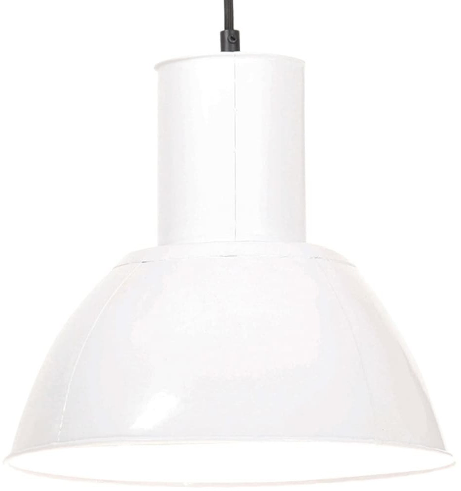 VidaXL Lampa wisząca, 25 W, biała, okrągła, 28,5 cm, E27 320570