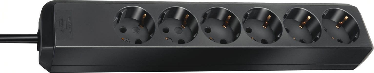 Brennenstuhl Listwa zasilająca Eco black 6x - 1159400015