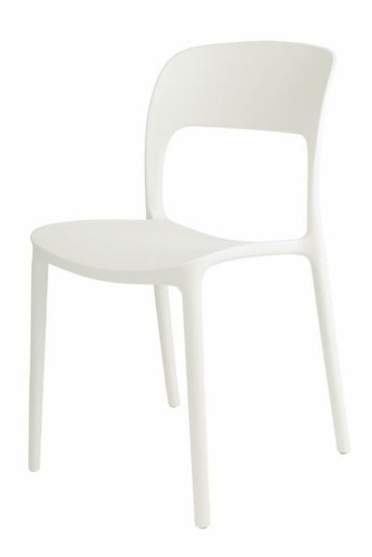 SELSEY Krzesło Flexi białe