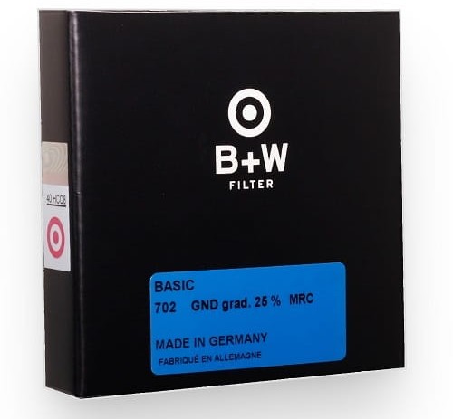 B+W Filtr fotograficzny Basic Połówkowy szary 702) MRC 25% 67mm