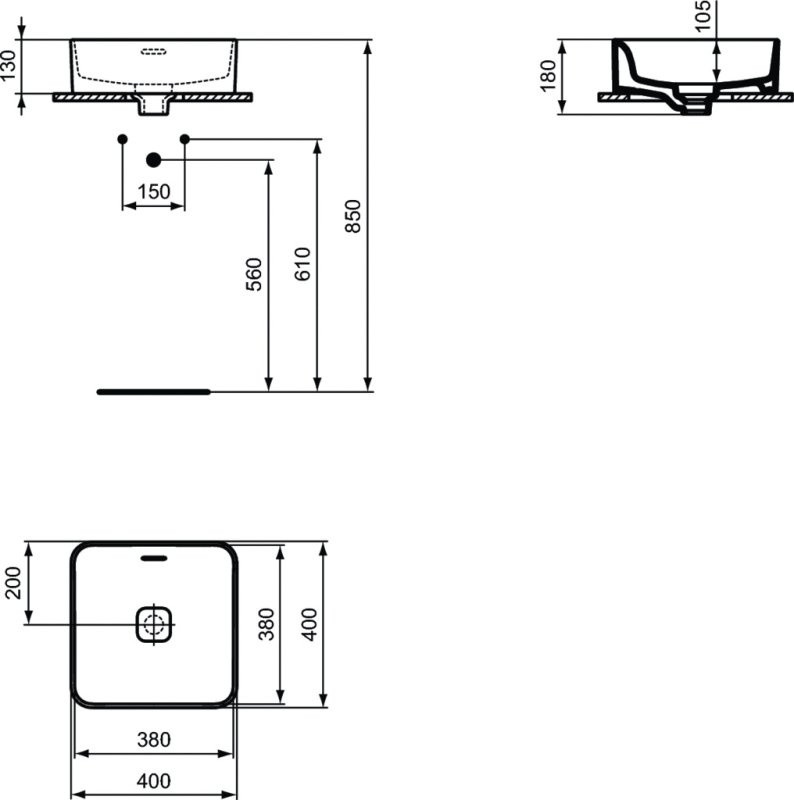 Ideal Standard Strada II 40x40 T296301