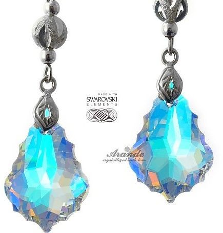 Swarovski Arande długie kolczyki AURORA FANTASIA SREBRO 4191981044