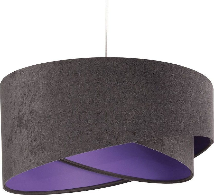 Koncept BPS Lampa wisząca BPS Lampa wisząca GEMSTONE GRAY grafitowa/ciemnofioletowa