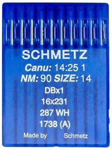 Schmetz Igły 90 z okrągłą / cienką kolbą DBx1 16x231 10szt. 16x231 '90