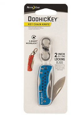 Nite Ize Brelok z nożem składanym DoohicKey Chain Knife Nite Ize - niebieski KMTK-03-R7