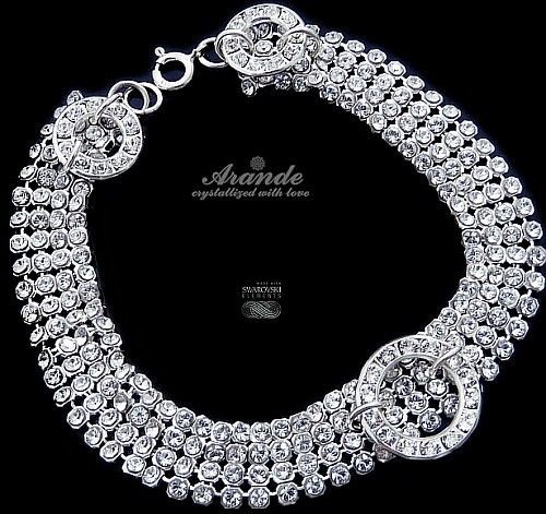 Swarovski Arande NOWE Bransoletka CRYSTAL PAVE SREBRO 3510862238