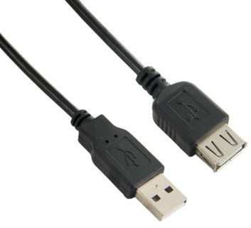 4World Przedłużacz USB 2.0 | A-A M/F | 3m | czarny AK4WOK00018 [491926]