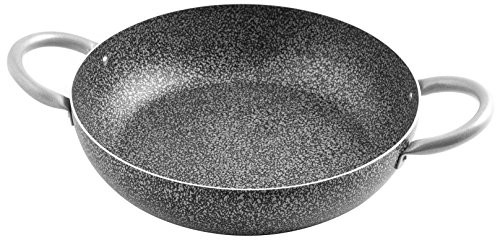 Home Family Stone nieprzywierająca patelnia z 2 uchwytami, kamienia, czarny/szary, 38 cm 8003512670756