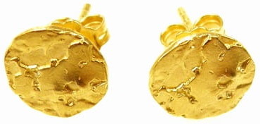 Venus Galeria Kolczyki na sztyftach - Mini pluton pozłocony