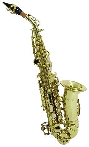 Dimavery DIMAVERY 26502310 SP-20 BB saksofonu złota SP-20 Bb Soprano Saxophone, gold