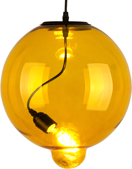 Altavola Design Lampa wisząca kula retro GLASS BUBBLE LA009/P_D_yellow
