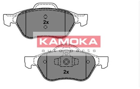 KAMOKA Zestaw klocków hamulcowych, hamulce tarczowe JQ101162