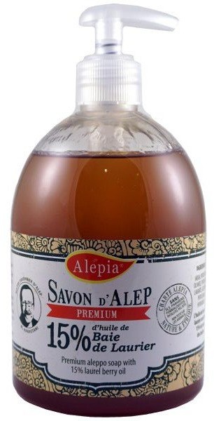 Alepia mydło aleppo w płynie 15%, 500 ml