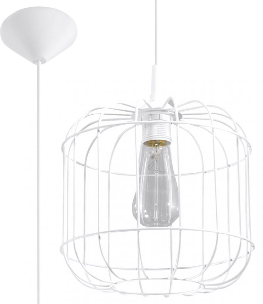 Sollux Lighting Lampa Wisząca Celta Biała