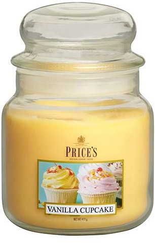 Price's Candles Prices Candles Świeca w szklanym słoju Babeczka waniliowa 411 g