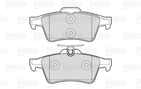 VALEO Klocki hamulcowe - komplet 301783