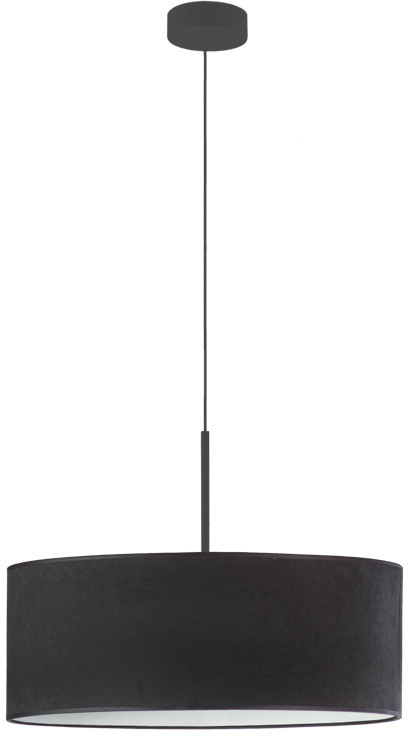 LYSNE Czarna welurowa lampa wisząca do jadalni SINTRA VELUR fi 50 cm kolor czarny 14531V/113 kolor czarny