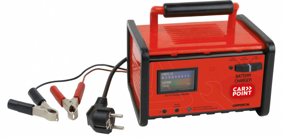 CarPoint ładowarka akumulatorów 6/12V 8A 18 cm