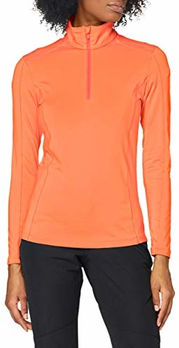 CMP Damska koszulka Pile Leggero Softech z długim rękawem shirt, Red Fluo, 44 30L1086