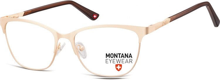 Montana Oprawki Kocie optyczne MM606E złoto-brązowe MM606E