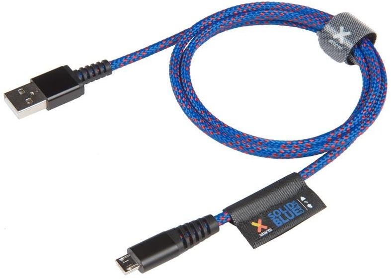 XTORM Kabel USB - microUSB XTORM Solid Blue, 1 m