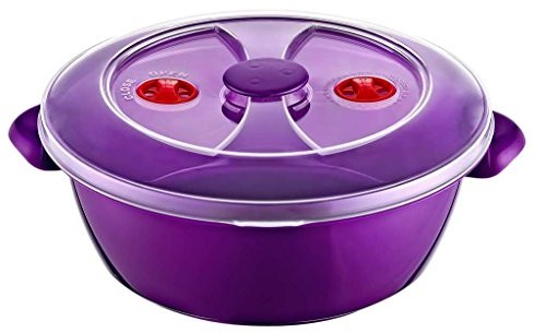 Maya Professional Tools 21508 Tuppenware do kuchenki mikrofalowej, z pokrywką, 1.8 litra, liliowy 21508