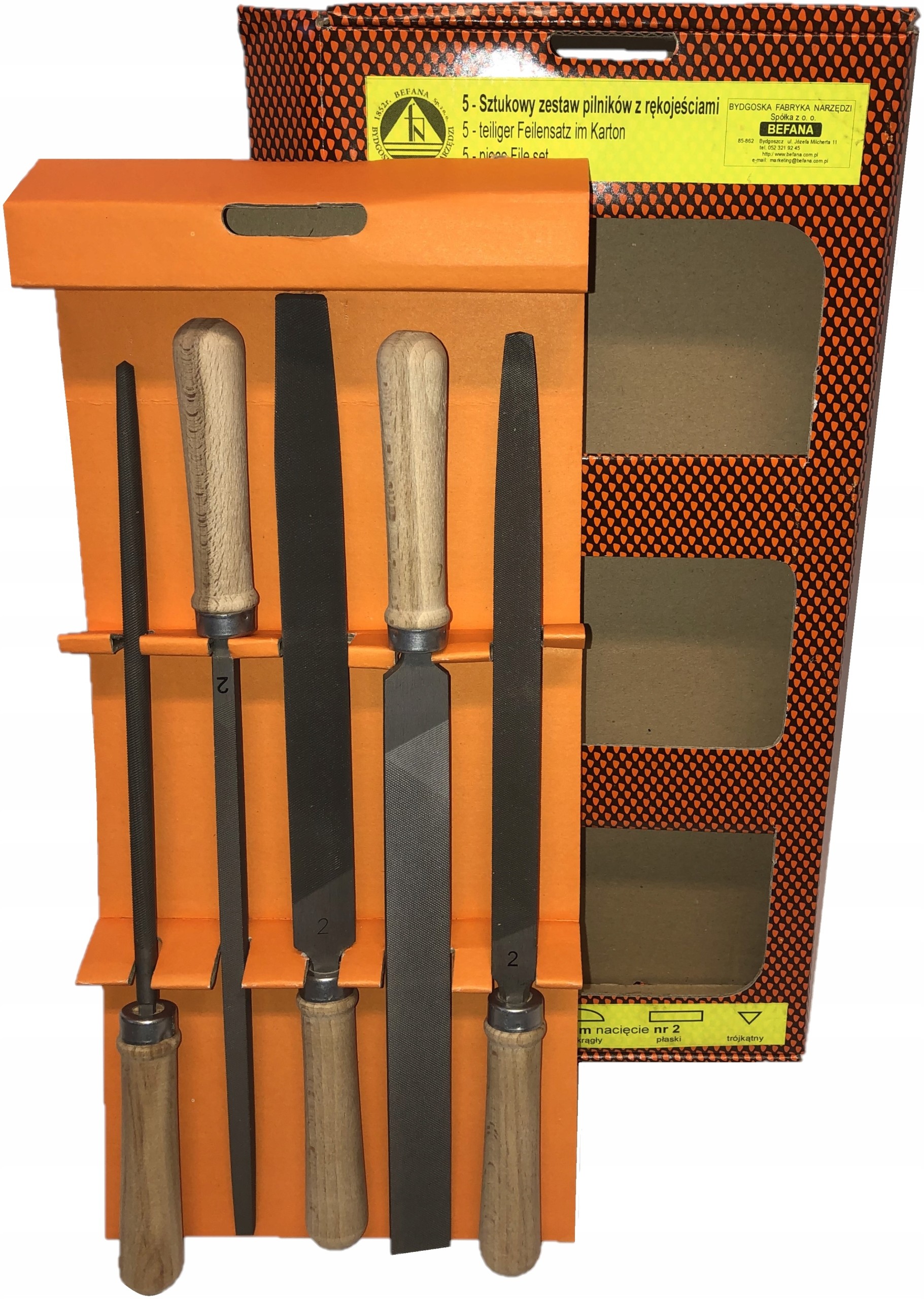 BEFANA Zestaw pilników ślusarskich do metalu 200/2