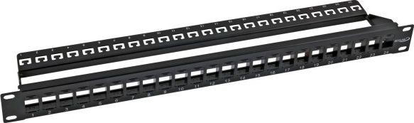EFB EFB Patch Panel 24 porty 1U otwarty do modułów Keystone czarny 11124115