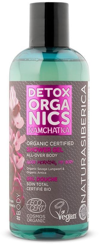Natura Siberica Kąpiel Naturalny żel pod prysznic o działaniu wygładzającym z dzikim ekstraktem z miodunki plamistej Detox Organics 260 ml
