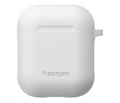 Spigen etui silikonowe case do Apple Airpods white 066CS24809