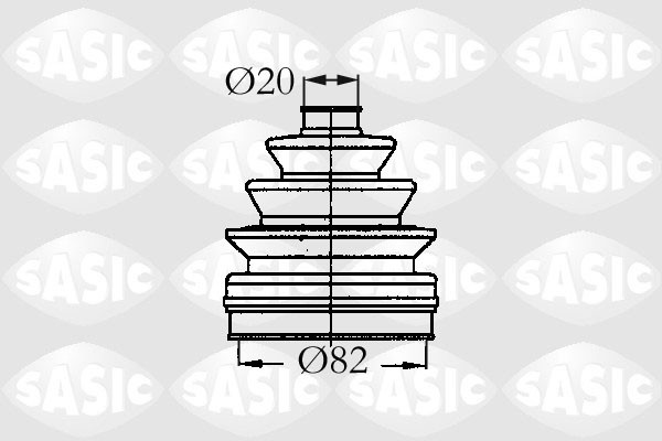 SASIC OSŁONA PRZEGUBU 2933833 ZEW CITROEN/NISSAN/PEUGEOT
