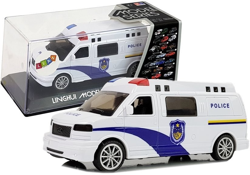 Import LEANToys Auto Ambulans z Naciągiem ze światłami i dźwiękiem