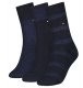 Tommy Hilfiger Skarpety 3 pary Women Sock 3P Navy 701210532 002 035 (TH316-a)