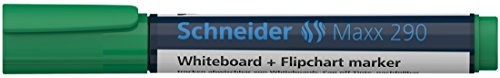 Schneider Maxx 290/flipchartmarker główna, Cap wyłączania, wielokrotnego napełniania ink, 1  3 MM, zielony 129004