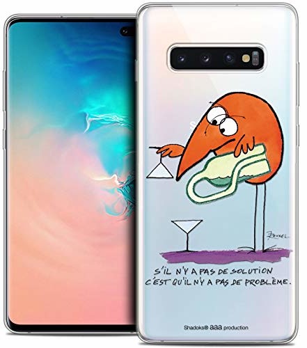 Samsung Caseink Etui ochronne do Galaxy S10+, ultracienkie, motyw: Shadoks żaden problem CPRNTSKS10PLUSNOPROBLEM