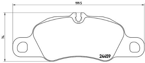 BREMBO Zestaw klocków hamulcowych, hamulce tarczowe P 65 018