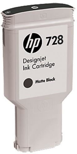 HP 728 300-ml Matte Black DesignJet Ink Cartridge F9J68A