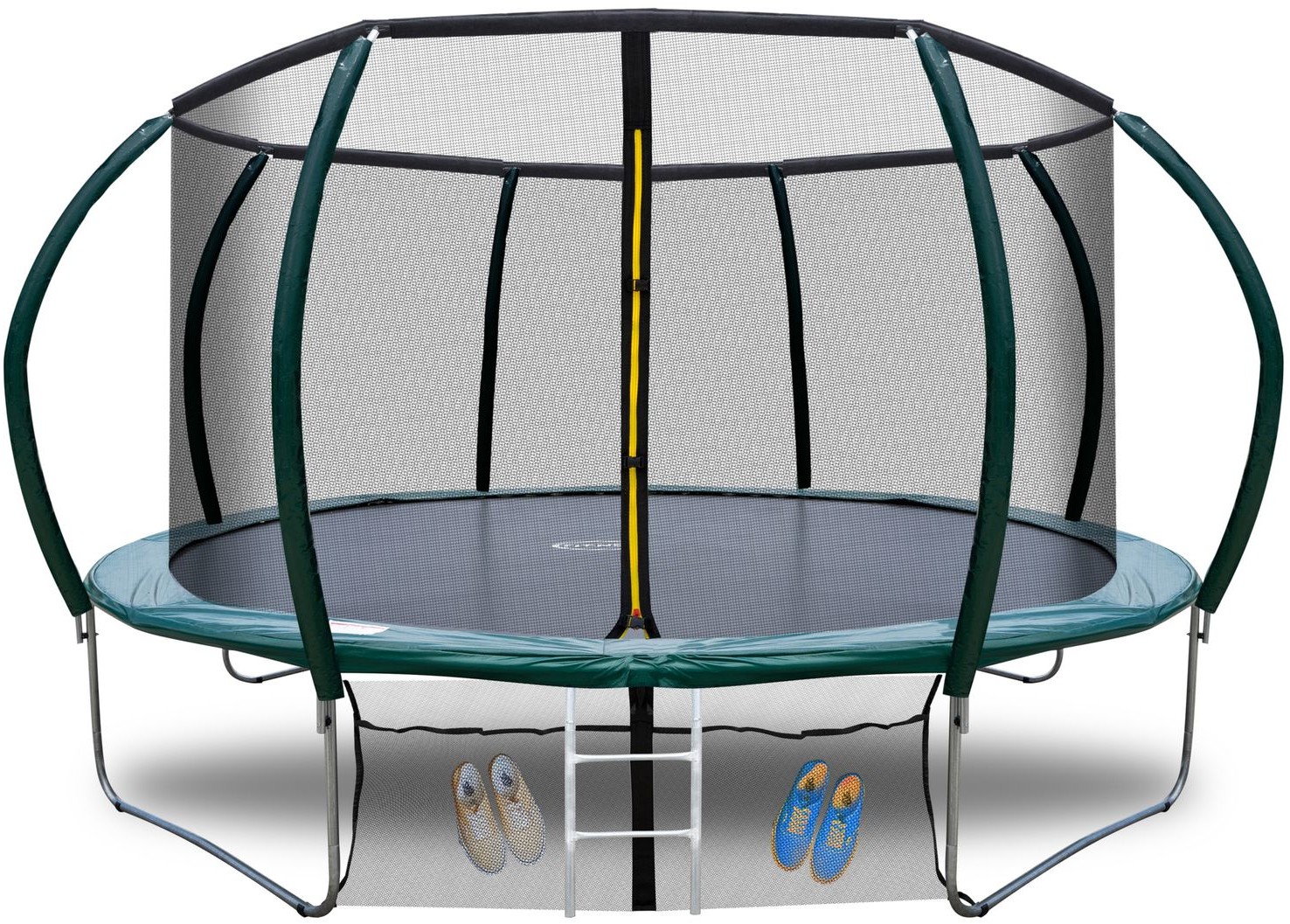 TRAMPOLINA OGRODOWA 374CM 12FT Z SIATKĄ I DRABINKĄ FIT-NET