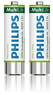 Philips lfh0153 NiMH (1,2 V, 1.600 mAh) do Philips Pocket Memo dyktafonów lfh0388, LFH0488 (2 sztuki) LFH0153