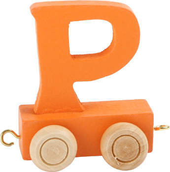 Small Foot Design Wagonik z literką P Alfabet Pociąg