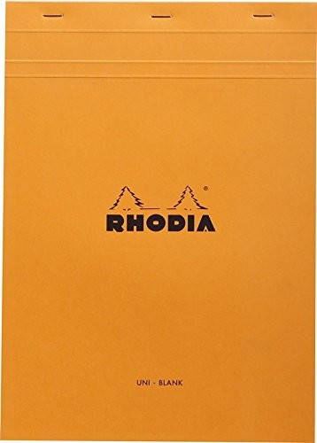 Rhodia notatnik zszyte i mikroperforiert, pomarańczowy 21 x 29,7 cm 18000C