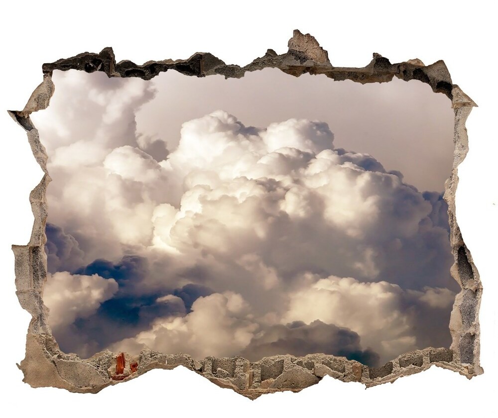 Wallmuralia.pl Fototapeta dziura na ścianę Chmury na niebie