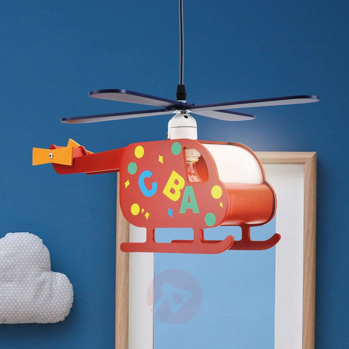 Näve Lampa wisząca Hubert lecący helikopter