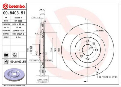 BREMBO 09.8403.51 09.8403.51