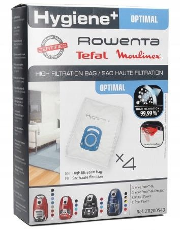 ROWENTA Worki ZR200540 Hygiene+ Optimal odkurzacza