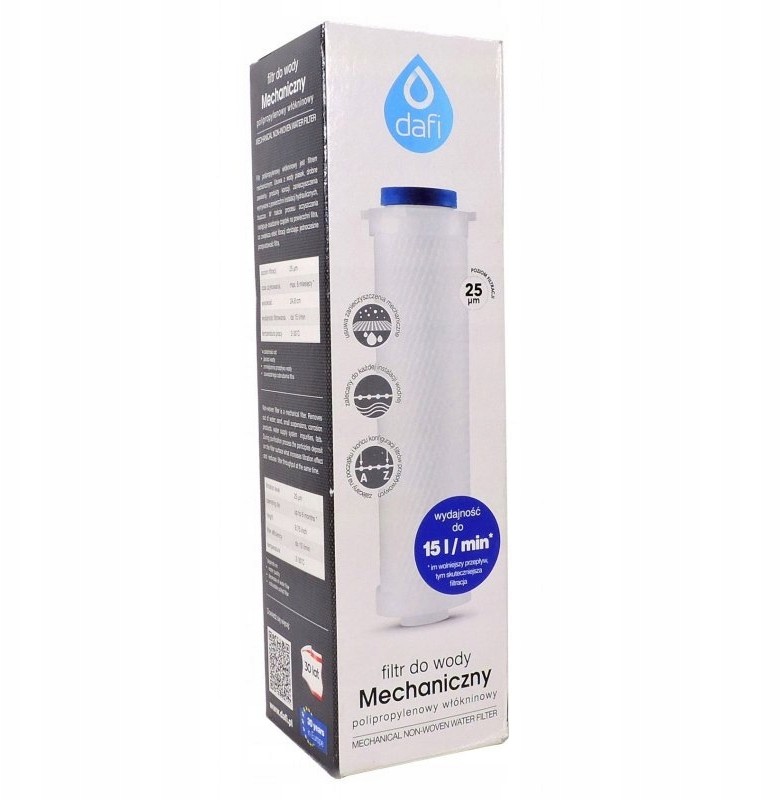 DAFI Filtr przepływowy do wody wkład mechaniczny