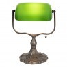 Clayre & Eef Lampa Biurkowa z Zielonym Kloszem 5LL-1144GR