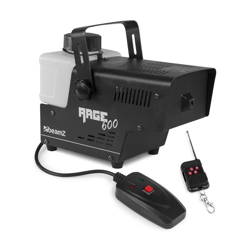 BeamZ Rage 600 Maszyna do mgły z pilotem 600W 65m / min 0.5l Sky-160.702