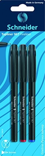 Schneider przybory do pisania cienkopisy Topliner 967, 0,4 mm, różne kolory 79670