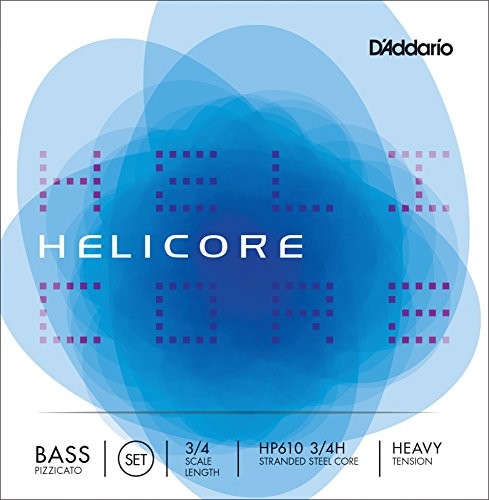 D'Addario HP610  3/4H Helicore zestaw strun Bass wielokrotnie verdrillter rdzenia 3/4 Heavy HP610 3/4H